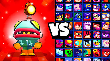 GLOWBERT vs ALL BRAWLERS! WHO WILL SURVIVE IN THE SMALL ARENA? | NEW MYTHIC BRAWLER!