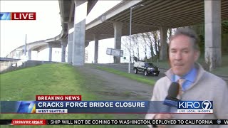 VIDEO: Cracks force West Seattle Bridge closure