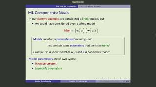 UofT DL Course - Lecture 5: ML Components 2 & 3 - Model and Loss