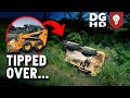 Case 430 skid steer fell over now the engine makes a funny noise