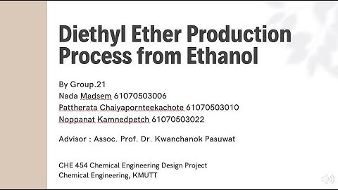 Diethyl Ether Production Process from Ethanol