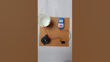 How to make a water overflow alarm ? | Science Project #shorts