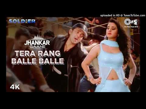 Tera Rang Balle Balle ((Jhankar)) Bobby Deol | Preity Zinta | Jaspinder Narula | Sonu Nigam |Soldier