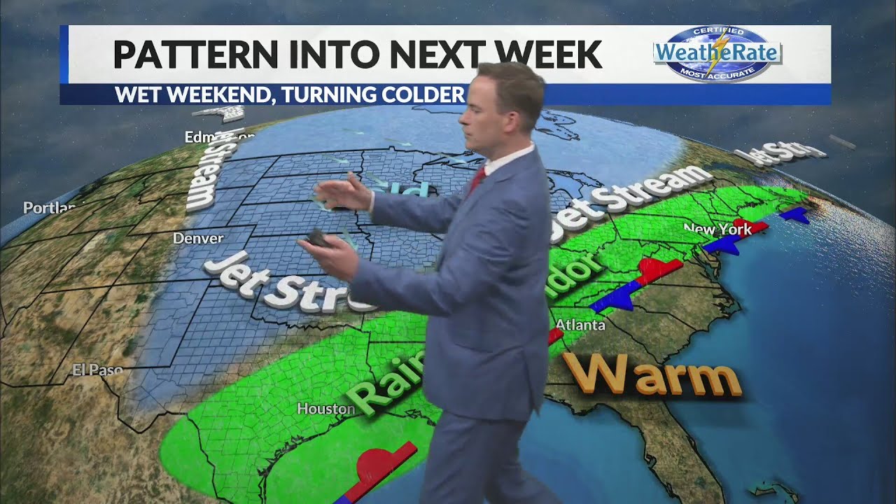 Next shot at rain moves in by morning, soggy weekend and much colder ...