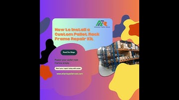 🔧 How to Install a Custom Pallet Rack Frame Repair Kit #PalletRack #WarehouseSafety