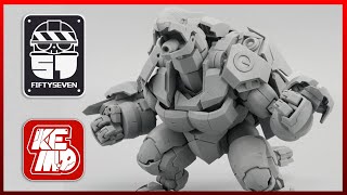 NUMBER 57 MANHUNTER GROUND ARMOR 1/24 Scale Plastic Model Kit [PROTOTYPE PREVIEW]
