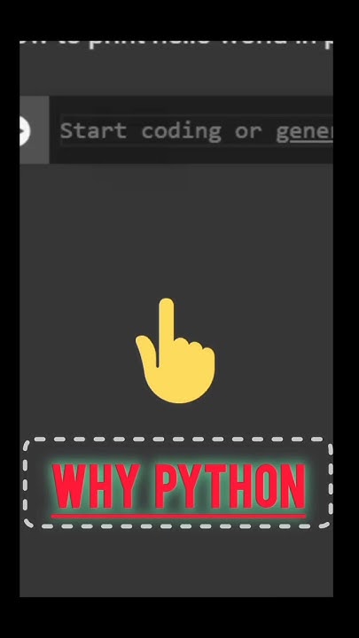 Why 🤔 Python..print hello world in python..#python #coding #programming ...