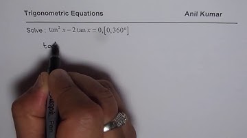 Solve Trigonometric Quadratic Equation in Tan with Two Terms