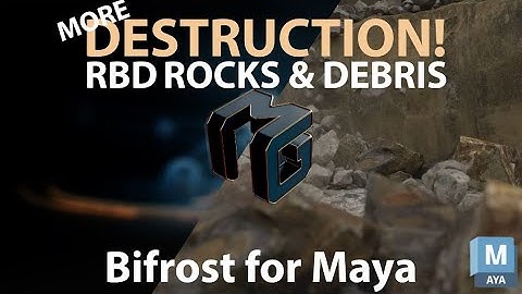 Bifrost Rigid Body Dynamics: Instanced Falling Rocks & Fracture Debris (Maya Tutorial)