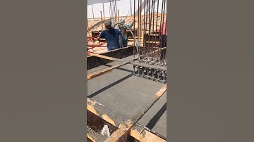 Casting Concrete at Column Base and foundation. #mec #dubai #civilengineering #vibration #pakistan