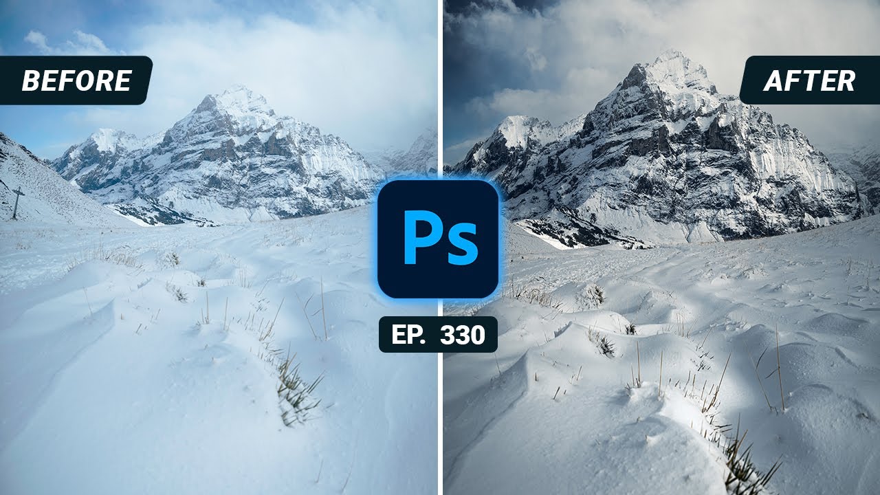 Mountain Landscape Photo Editing in QE 330 YouTube