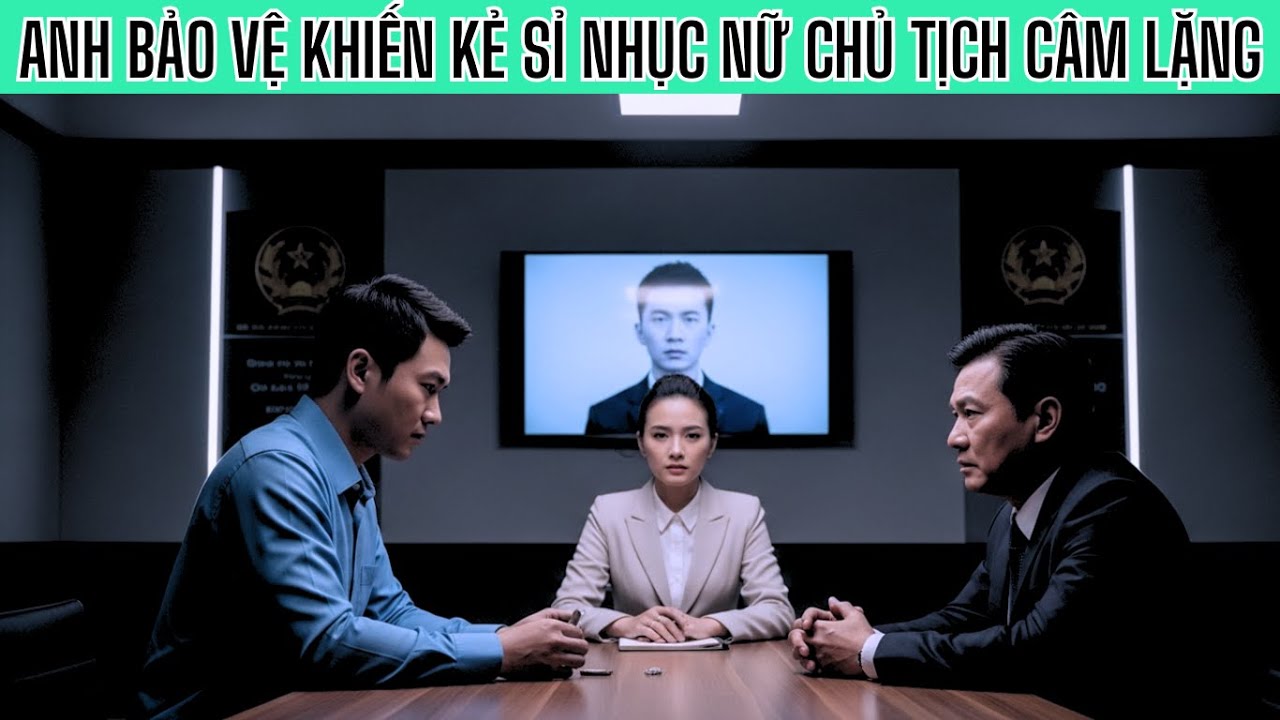 Giữa Cuộc Họp Căng Thẳng, Nữ Chủ Tịch Bị Xúc Phạm – Anh Bảo Vệ Xuất Hiện Lật Ngược Tình Thế