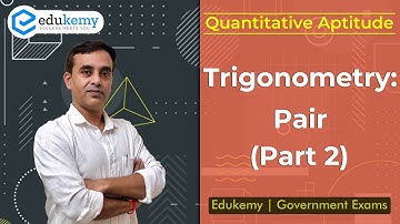 Trigonometry Pair (Part 2)  | Quantitative Aptitude | SSC/Banking/Government Exams | Vikas Parashar
