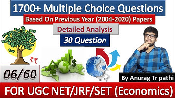 06/60 || Economics MCQs Based On UGC NET/JRF PYQPs 2004-2020 ||