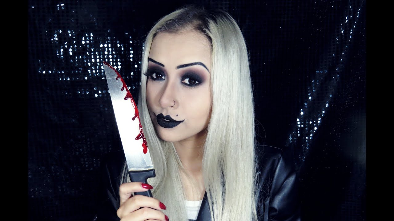 Bride Of Chucky Tiffany Makeup Tutorial Noiva Do Chuck Halloween