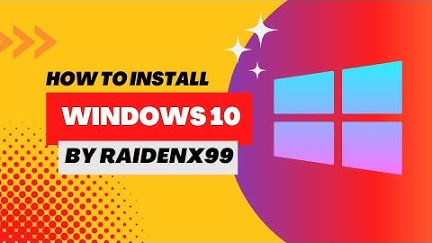 របៀបឈូស Windows 10 - How to install New Windows 10