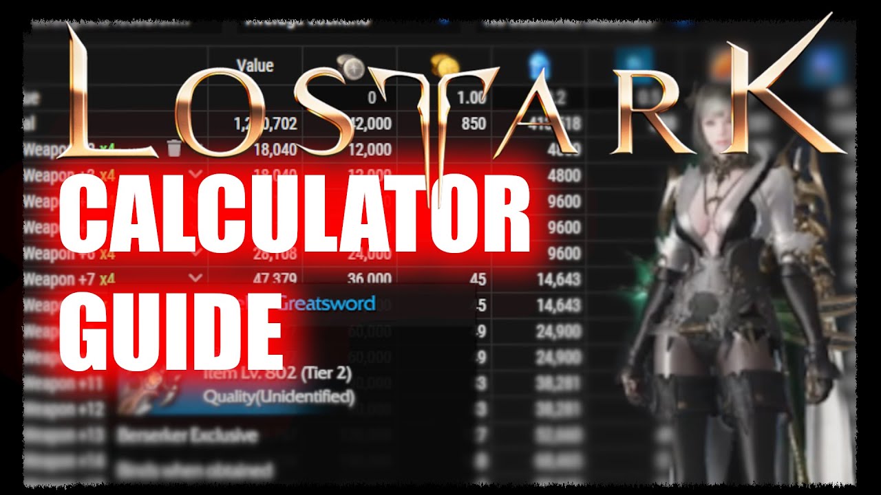 Lost Ark Honing (Upgrade) Calculator Guide - How to Calculate Upgrade  Materials & Honing Cost