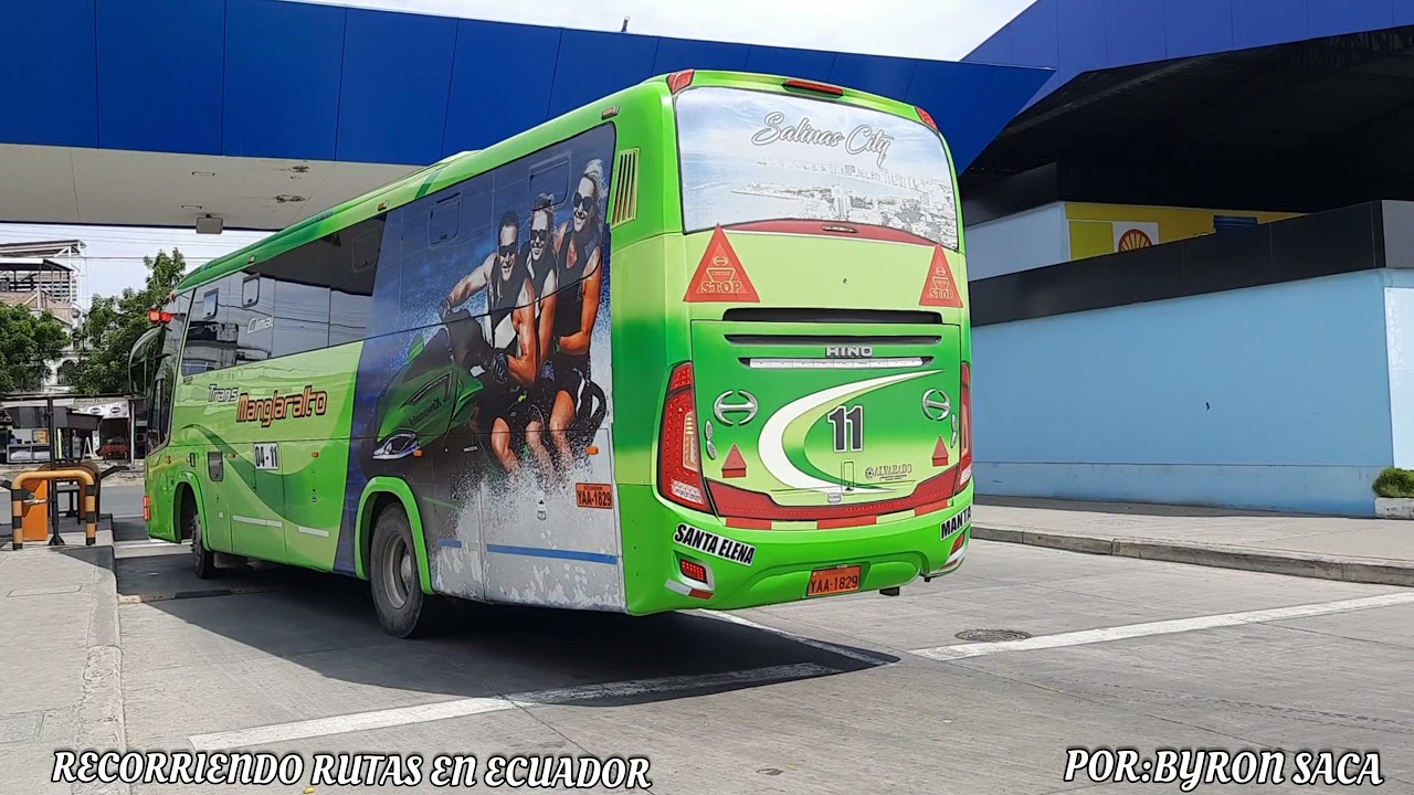 INGRESO Y SALIDA DE BUSES DESDE EL TERMINAL TERRESTRE DE MANTA