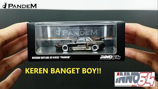 REVIEW INNO64 1/64 Nissan Skyline GT-R R32 Pandem Black Chrome Hong Kong Exclusive | KEREN PARAH BOS