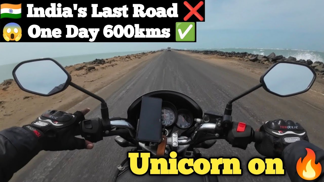Ep-2 |🔥Dhanuskodi Arichalmunai Reached ✅ & Return to Home 😍 | My Unicorn 160 🔥@UnicornTravelRider