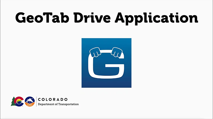 GeoTab Drive App Tutorial for CDOT Maintenance