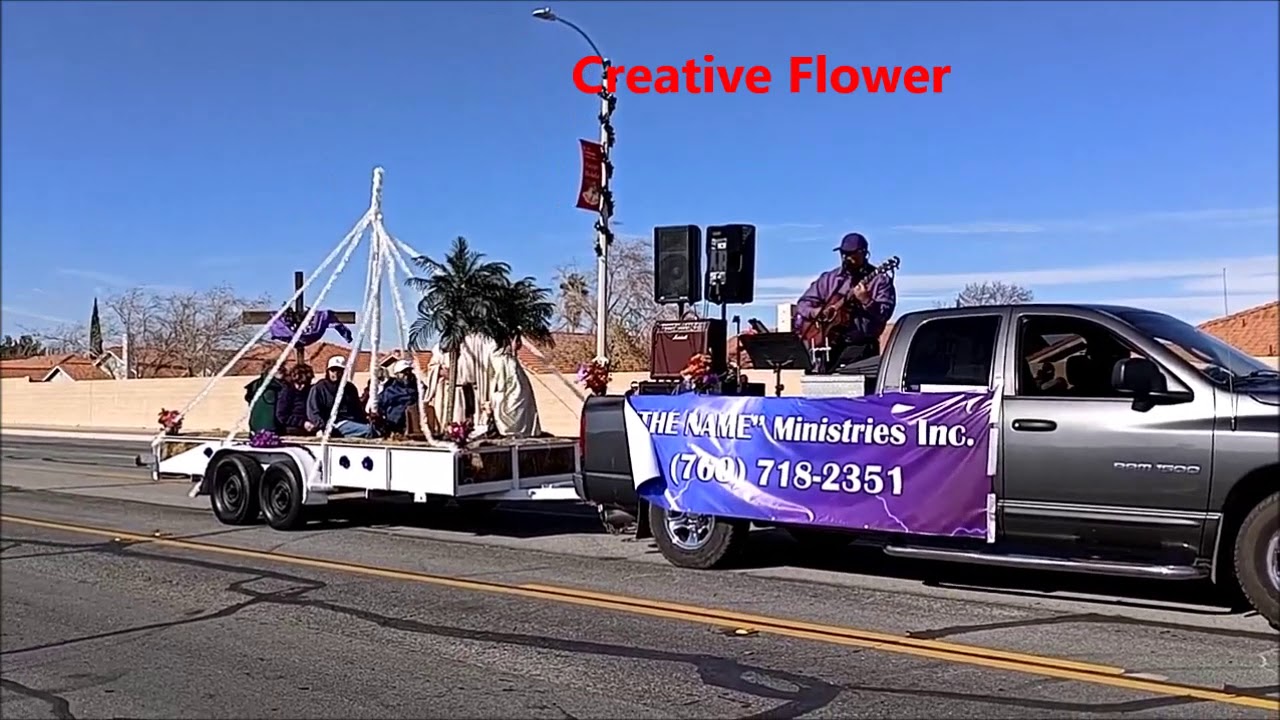 Adelanto California Christmas Parade 2019 20 🌟 🌟 Creative Flower 🌼 🌼