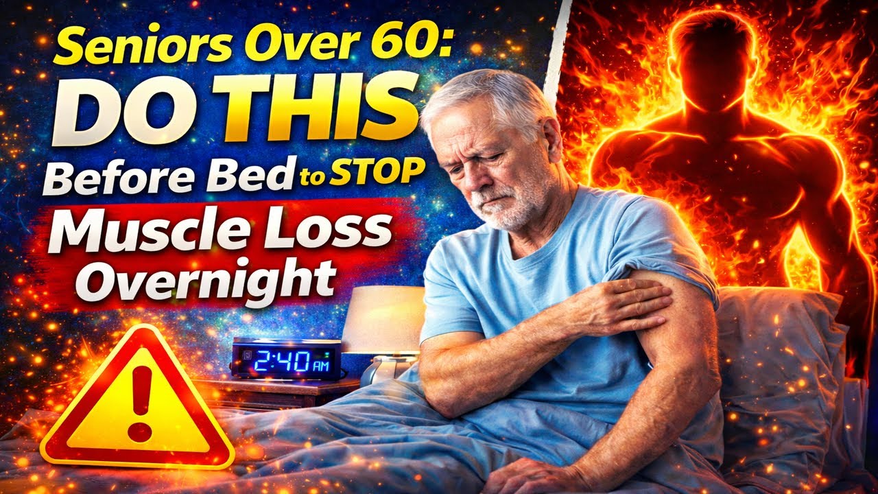 Seniors Over 60: Do THIS Before Bed to STOP Muscle Loss Overnight | Dr. William Li