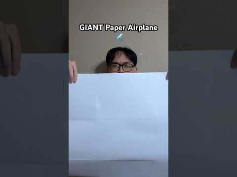 Video - Giant Paper Airplane ️ | #papercraft #paperairplane #airplane #