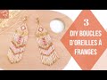 Diy boucles doreilles  franges en perles miyuki ou boucles doreilles indiennes