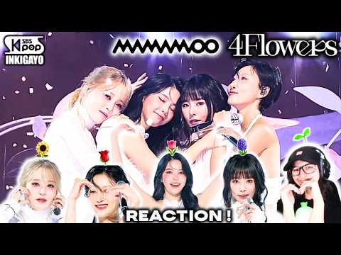 마마무(MAMAMOO) '4 Flowers' Inkigayo Goodbye Stage Reaction ARMYMOO Reacts For The First Time!