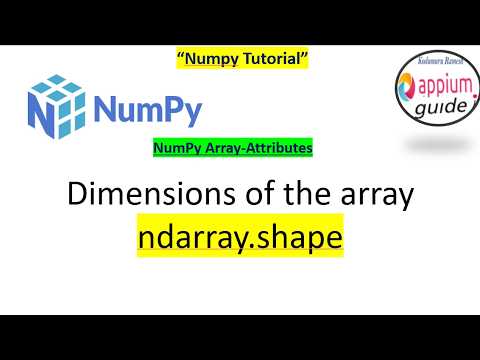 NumPy Array Attributes #1 | "ndarray.shape" - Explained with Examples