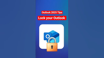 Hoe u de Outlook-app in enkele seconden kunt vergrendelen | Outlook-appvergrendeling #Shorts