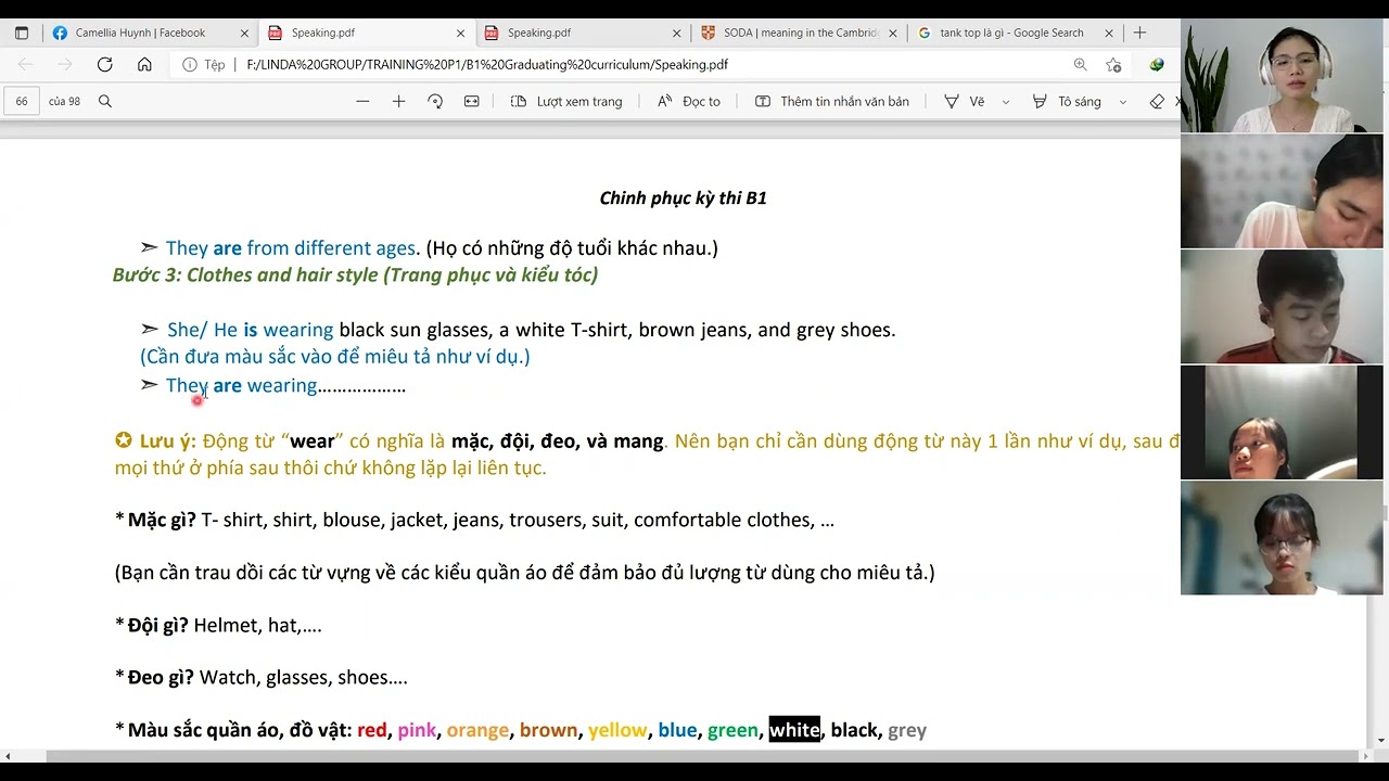 CHIẾN THUẬT ĂN ĐIỂM TRONG MIÊU TẢ TRANH MÀU B1