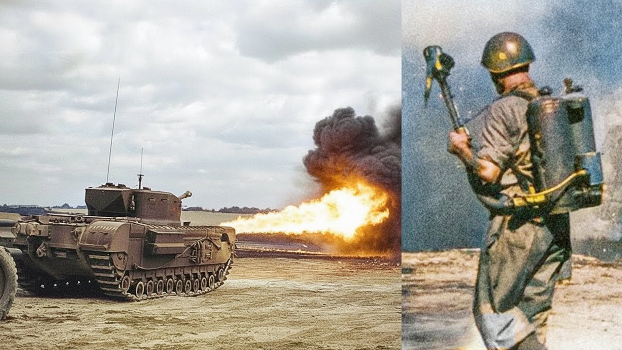 Najbrutalniejsza broń USA na Pacyfiku: czołgi z miotaczami ognia. | WW2