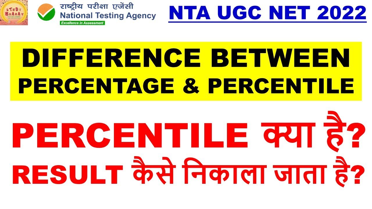 Difference between percentage and percentile percentile 