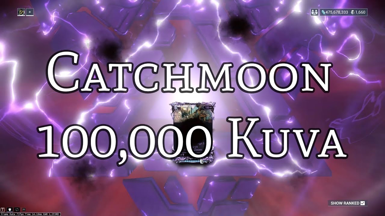 Warframe - 100,000 Kuva + Catchmoon Riven = ? - YouTube