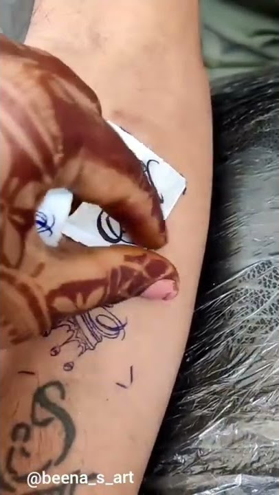 MOM AND DAD TATOO WHATSAPP STATUS VIDEO || QUEEN AND  KING STATUS TATTOO DESIGN#short