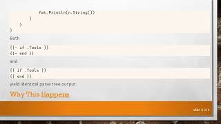 Detecting Hyphens in Go Templates: Why It's Not Possible via the Parse Tree