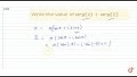 Write the value of `a r g(z)+a r g(barz )` .