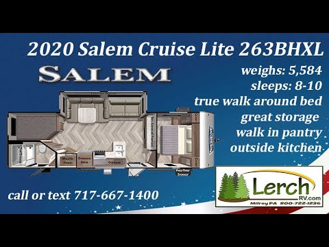 Salem Cruise Lite 263bhxl Review At Pennsylvania Rv Dealer Lerch Rv New Rv Sales Youtube