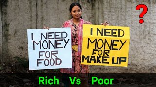 I Need MONEY for MAKEUP vs FOOD | Rich vs Poor | Social Experiment