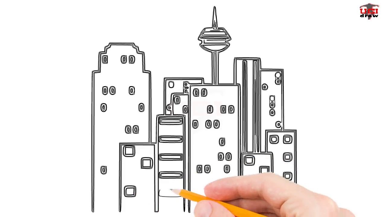 Simple Line Drawing Building Big City Stock Illustrations – 126 Simple Line  Drawing Building Big City Stock Illustrations, Vectors & Clipart -  Dreamstime