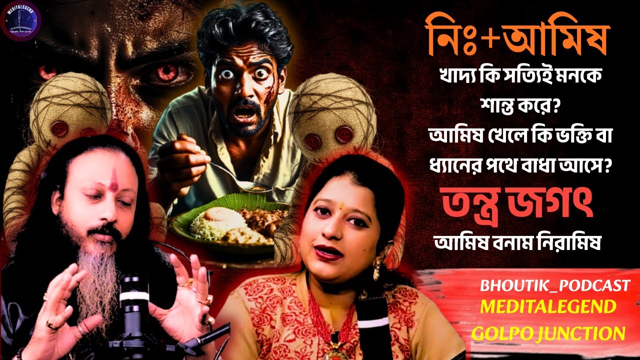 আমিষ আসলে কী | Tantra: Swattik Aahar | Sotti Bhuter Ghotona | Bhoutik Podcast | Meditalegend