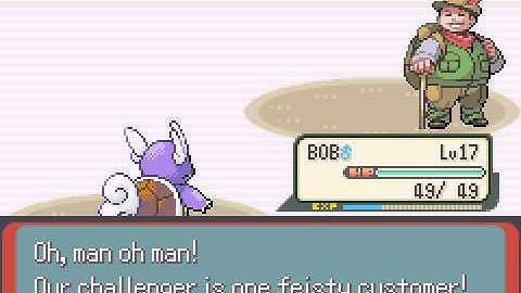 Pokemon Rebirth (GBA / Game Boy Advance) - Vizzed.com GamePlay (rom hack) Gym 1