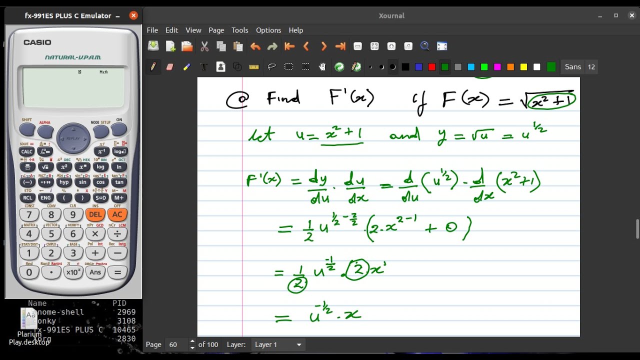 MAT 1S1 Lecture 35 The Chain Rule - YouTube