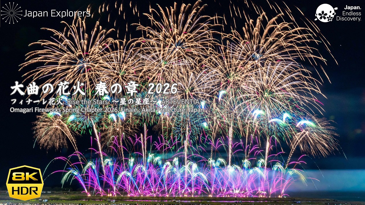 大曲の花火 春の章 2026 フィナーレ花火 ARTEVENTIA Omagari Fireworks