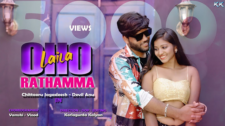 | Oho Rathamma Cover Song | Chittooru Jagadeesh - Devil Anu IN | Laila | Song By Korlagunta Kalyan |