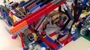 Marble Clock made with Legos and Arduino