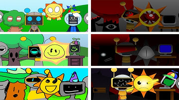 Incredibox - Sprunki but MIX MR SUN and MR TREE and FUN BOT and MRFUN COMPUTER in ALL Different Mods