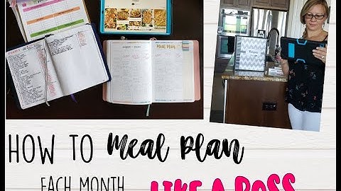 ORGANIZE: How to Monthly Meal Plan - digital & paper planner options! Takes only about 5 minutes!